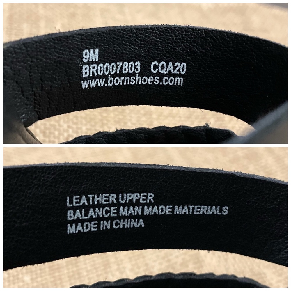 SOLD ⛔️ NEW Born Feon Toe Loop Gladiator Sandal Black - Picture 11 of 11